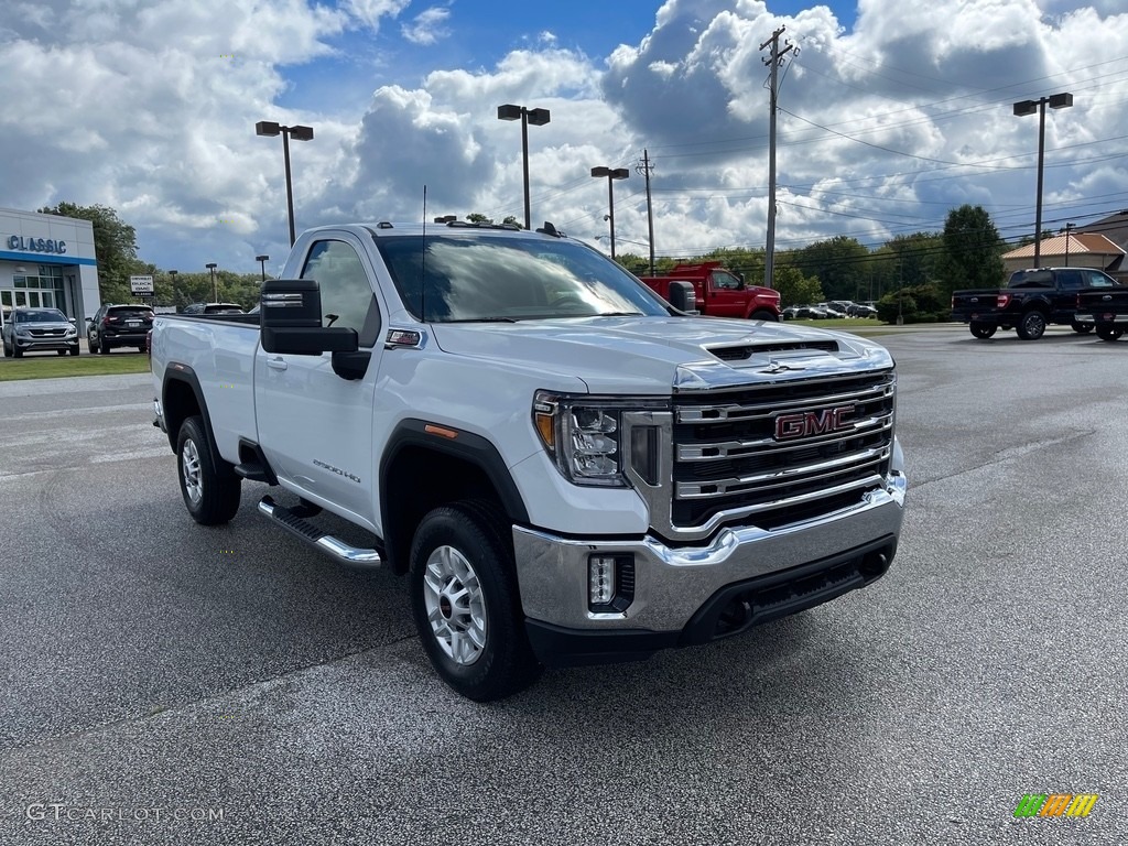Summit White 2022 GMC Sierra 2500HD SLE Regular Cab 4WD Exterior Photo #144940422