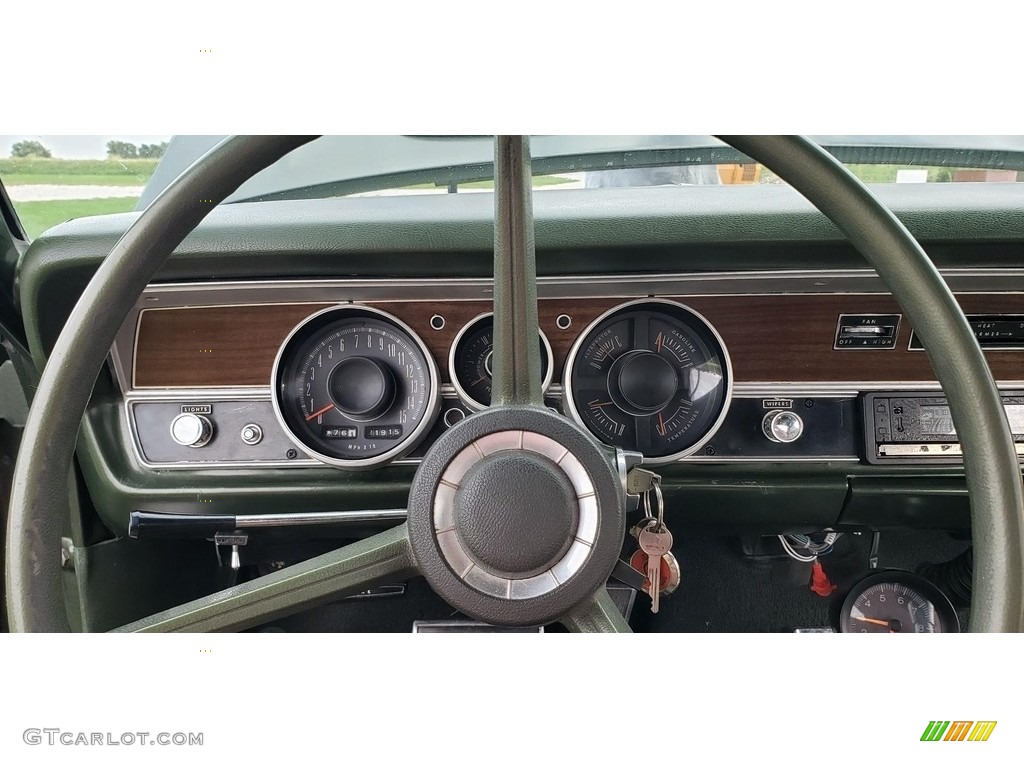1970 Dodge Dart Swinger Green Steering Wheel Photo #144940488