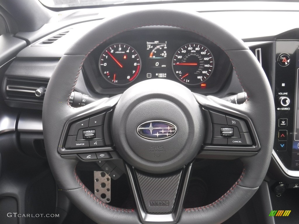 2022 Subaru WRX Premium Carbon Black Steering Wheel Photo #144942180