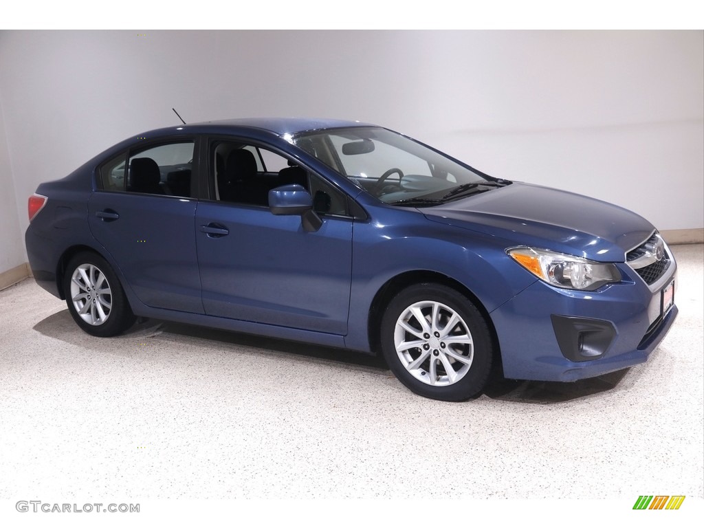 2013 Impreza 2.0i Premium 4 Door - Marine Blue Pearl / Black photo #1