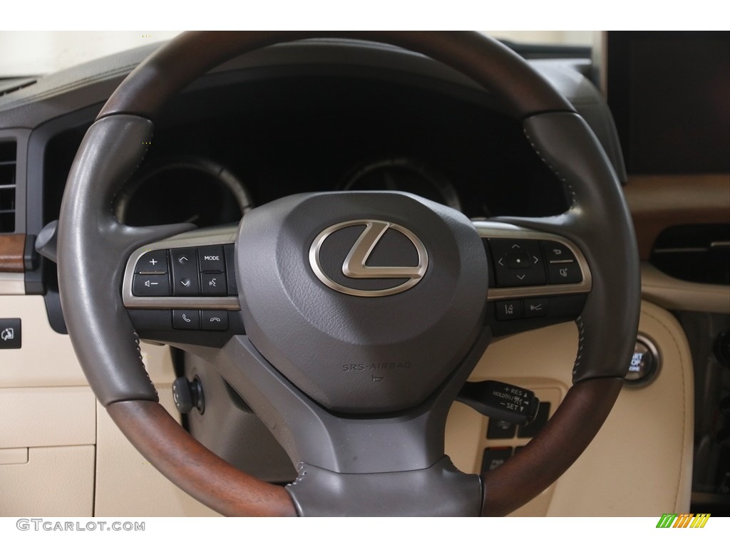 2020 Lexus LX 570 Parchment Steering Wheel Photo #144943074
