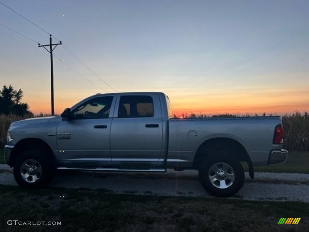 2014 2500 Tradesman Crew Cab 4x4 - Bright Silver Metallic / Black/Diesel Gray photo #3