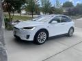 2016 Solid White Tesla Model X 75D  photo #2