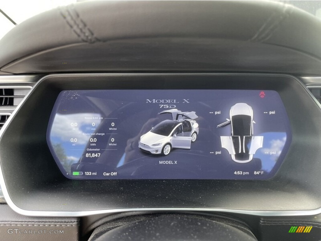 2016 Tesla Model X 75D Gauges Photos