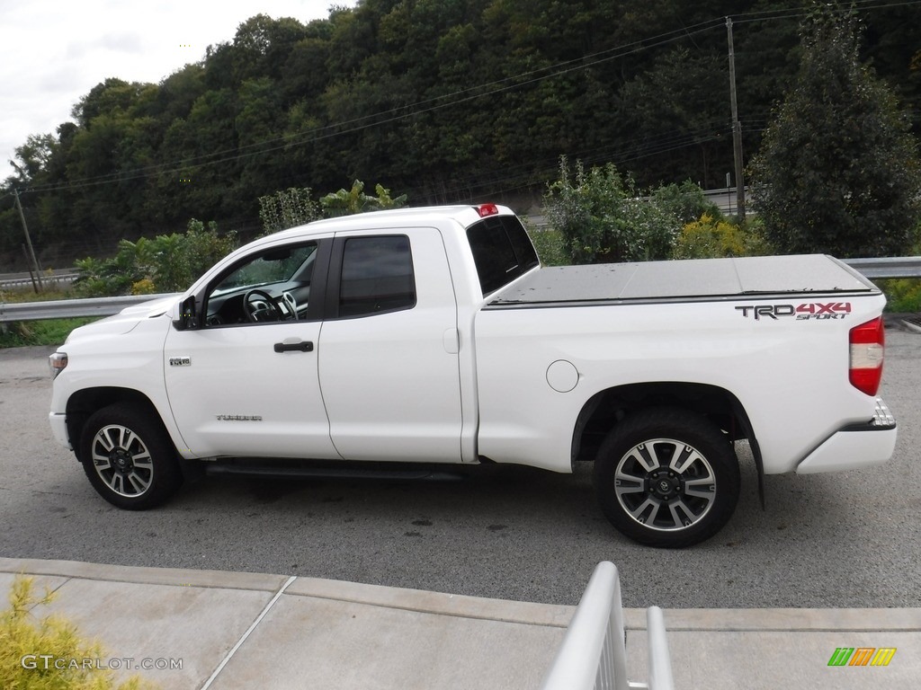 Super White 2019 Toyota Tundra SR5 Double Cab 4x4 Exterior Photo #144944055