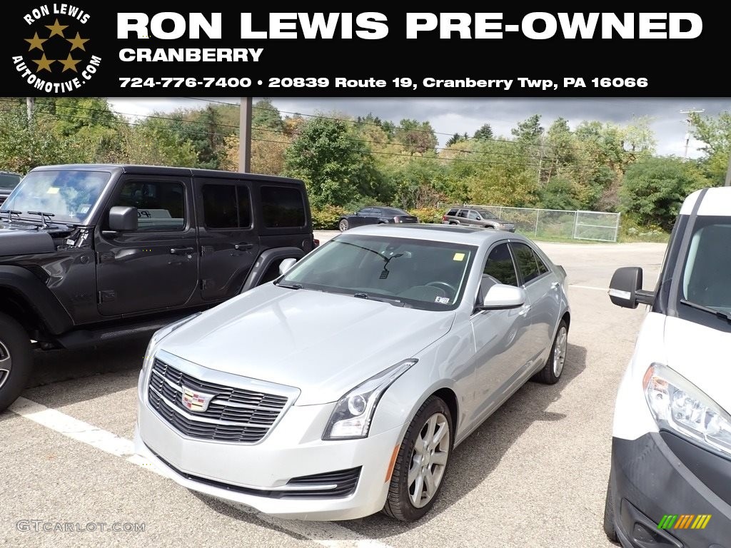 2016 ATS 2.0T AWD Sedan - Radiant Silver Metallic / Jet Black photo #1