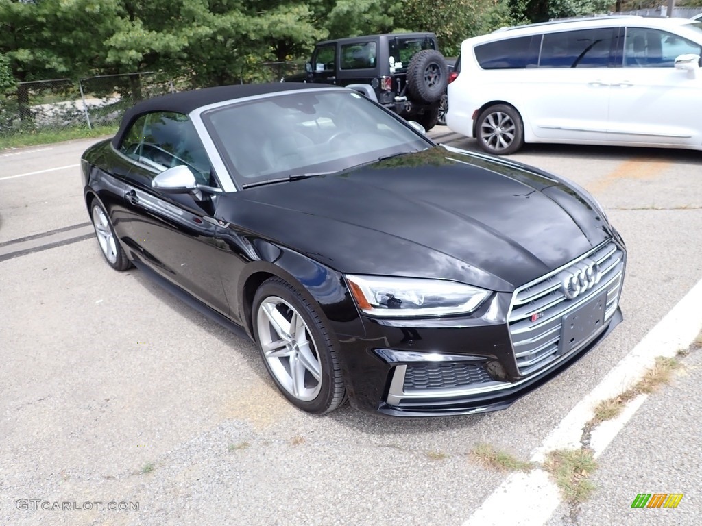 Brilliant Black 2018 Audi S5 Premium Plus Cabriolet Exterior Photo #144945478
