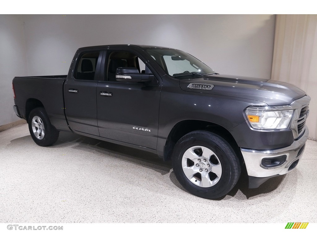 2020 1500 Big Horn Quad Cab 4x4 - Granite Crystal Metallic / Black/Diesel Gray photo #1