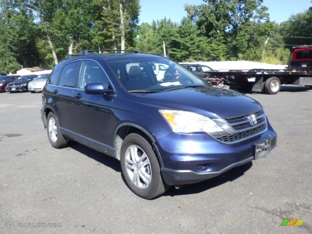 2011 CR-V EX-L 4WD - Glacier Blue Metallic / Gray photo #3