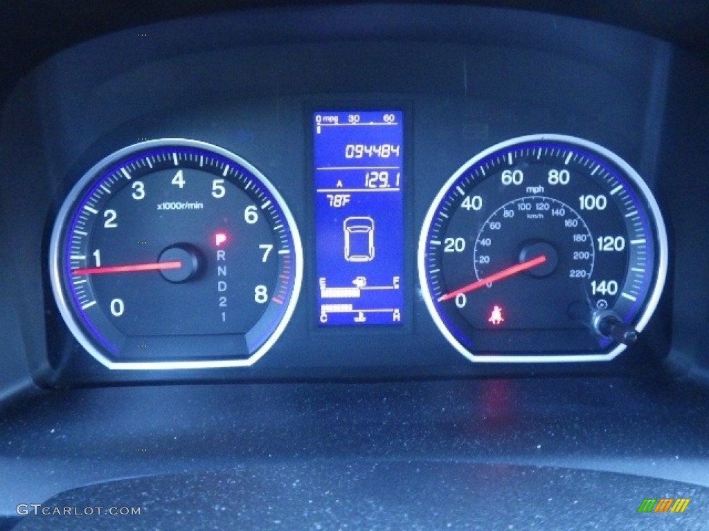 2011 CR-V EX-L 4WD - Glacier Blue Metallic / Gray photo #11