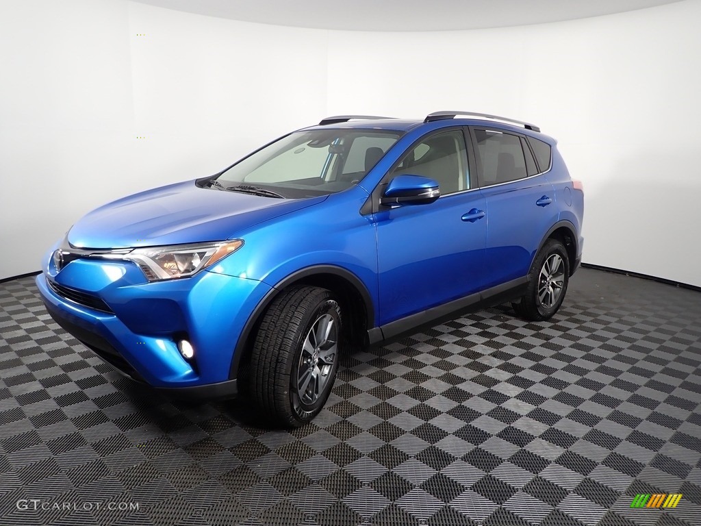 2017 RAV4 XLE - Electric Storm Metallic / Black photo #6