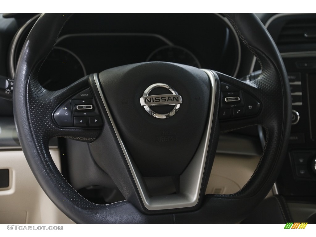 2020 Nissan Maxima SV Cashmere Steering Wheel Photo #144946948