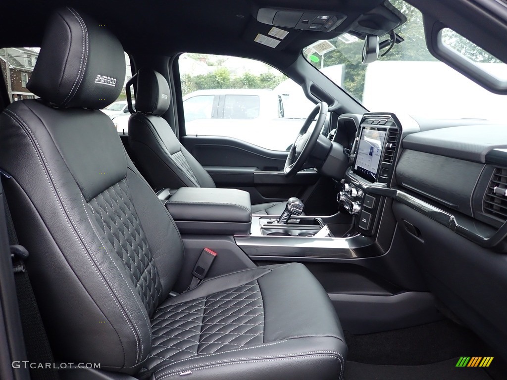 Black Interior 2022 Ford F150 Sherrod XLT SuperCrew 4x4 Photo #144947188