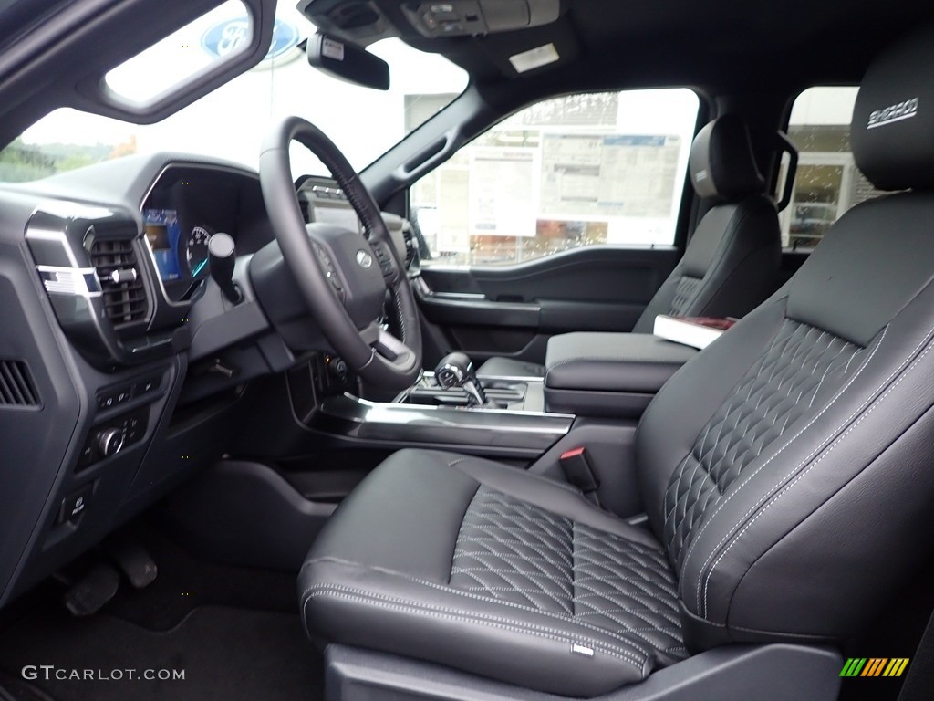 Black Interior 2022 Ford F150 Sherrod XLT SuperCrew 4x4 Photo #144947272