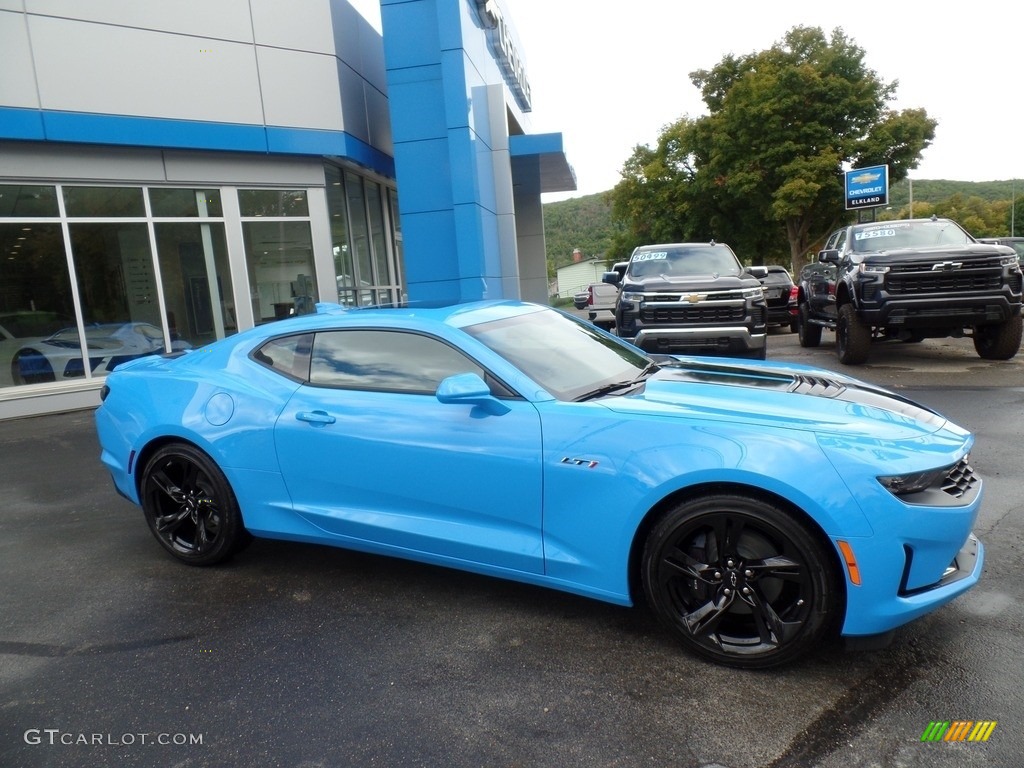 Rapid Blue 2023 Chevrolet Camaro LT1 Coupe Exterior Photo #144947425