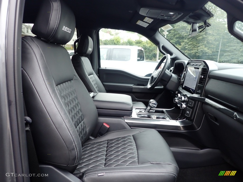 Black Interior 2022 Ford F150 Sherrod XLT SuperCrew 4x4 Photo #144947581