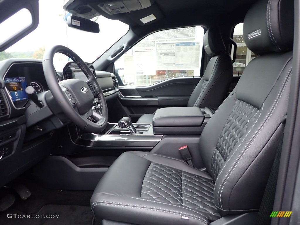 Black Interior 2022 Ford F150 Sherrod XLT SuperCrew 4x4 Photo #144947683