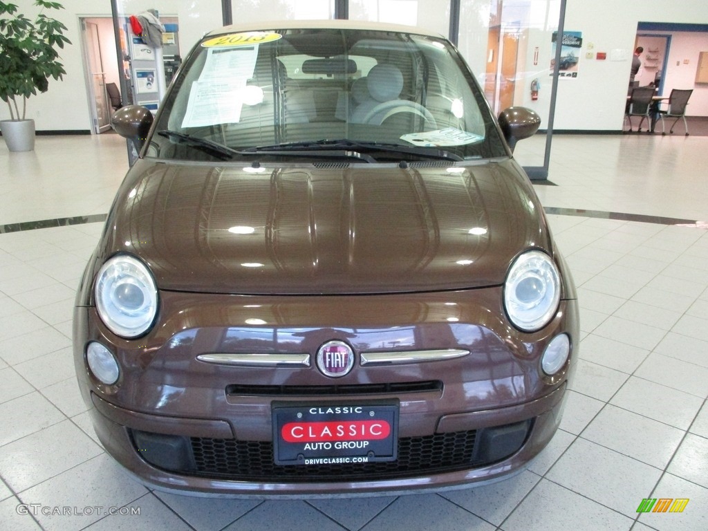 2013 500 c cabrio Pop - Espresso (Brown) / Marrone/Avorio (Brown/Ivory) photo #2