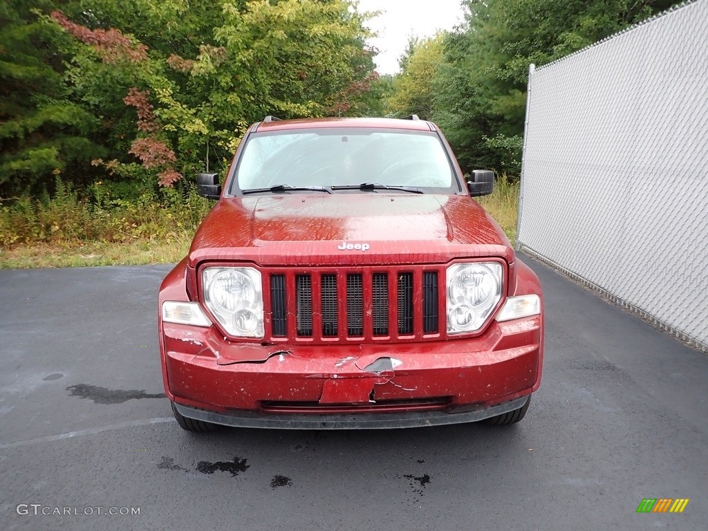 2008 Liberty Sport 4x4 - Inferno Red Crystal Pearl / Pastel Slate Gray photo #2