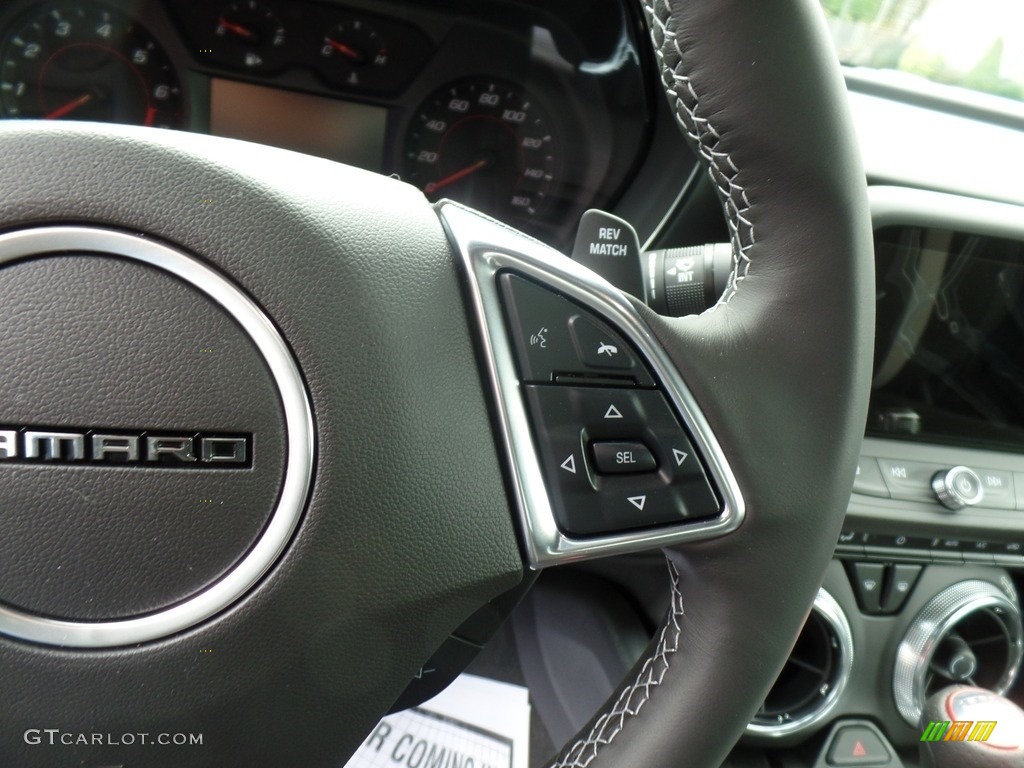 2023 Chevrolet Camaro LT1 Coupe Jet Black Steering Wheel Photo #144947899
