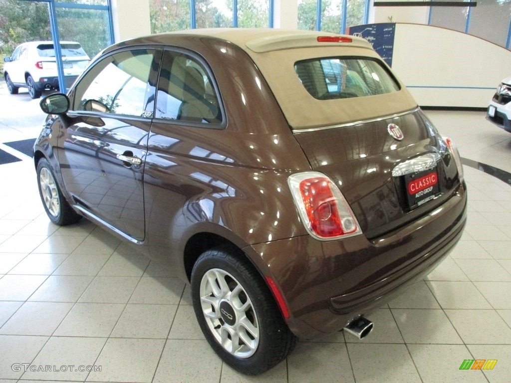 2013 500 c cabrio Pop - Espresso (Brown) / Marrone/Avorio (Brown/Ivory) photo #9