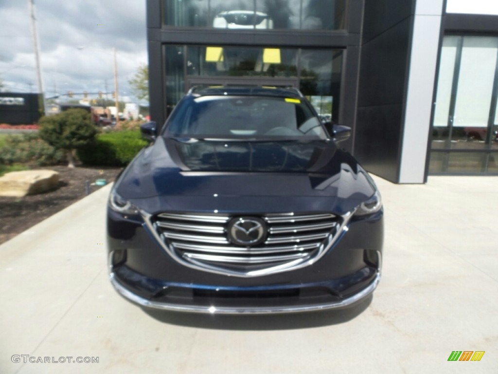 2023 CX-9 Grand Touring AWD - Deep Crystal Blue Mica / Black photo #2