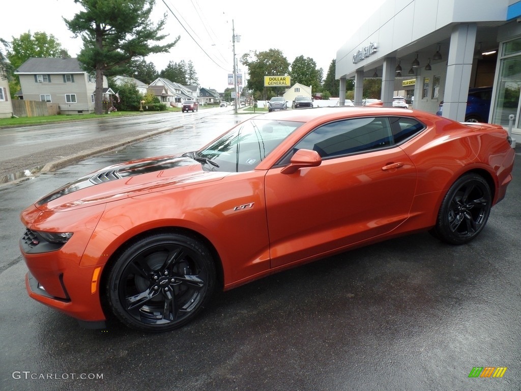 Vivid Orange Metallic 2023 Chevrolet Camaro LT1 Coupe Exterior Photo #144948277