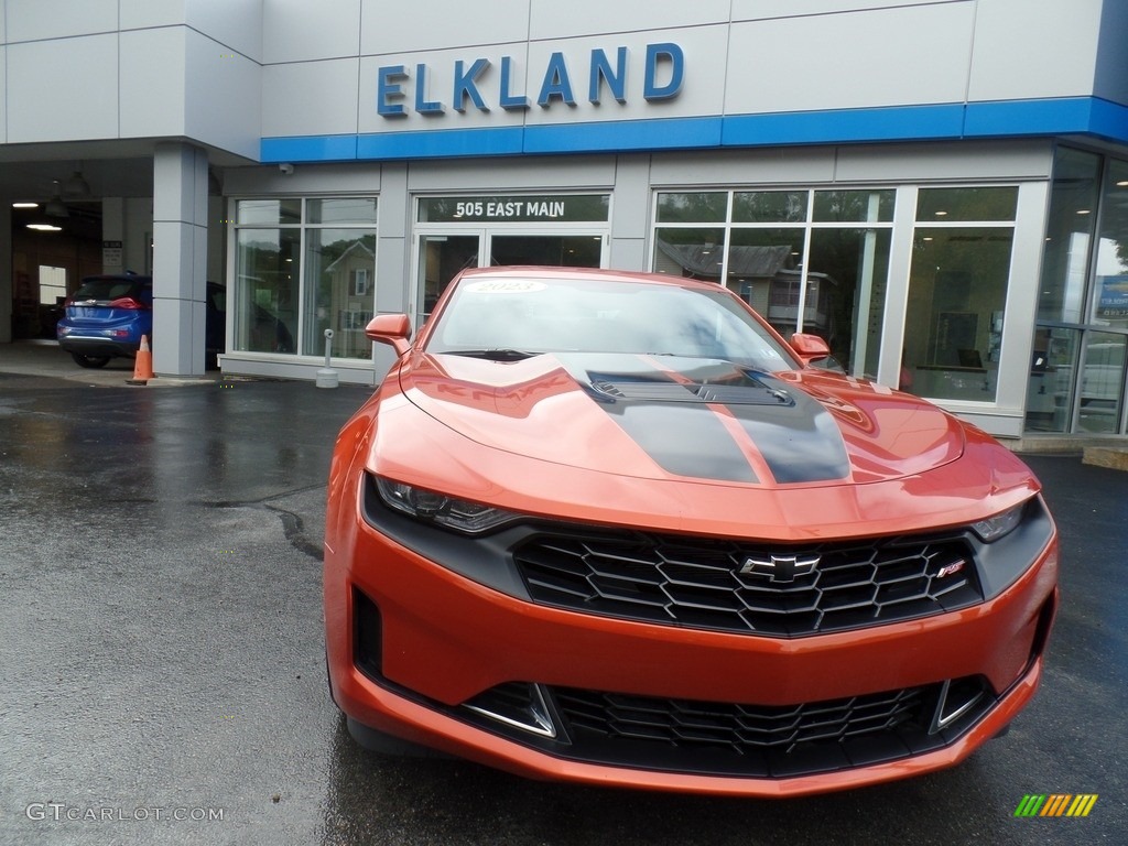 2023 Camaro LT1 Coupe - Vivid Orange Metallic / Jet Black photo #5