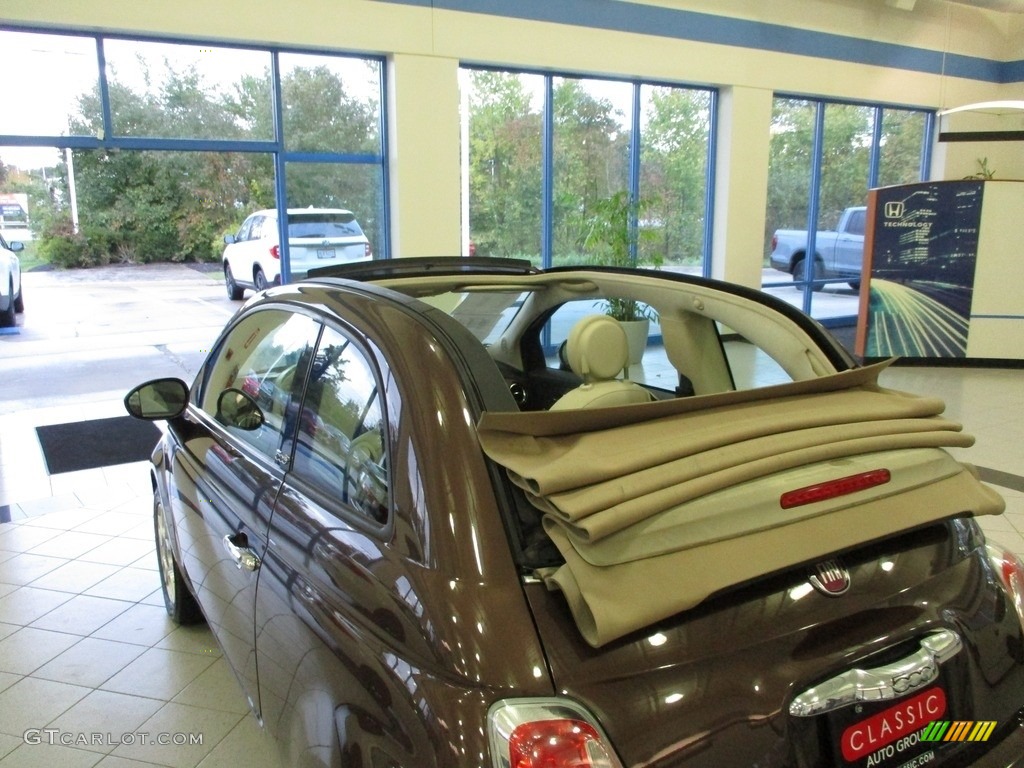 2013 500 c cabrio Pop - Espresso (Brown) / Marrone/Avorio (Brown/Ivory) photo #34