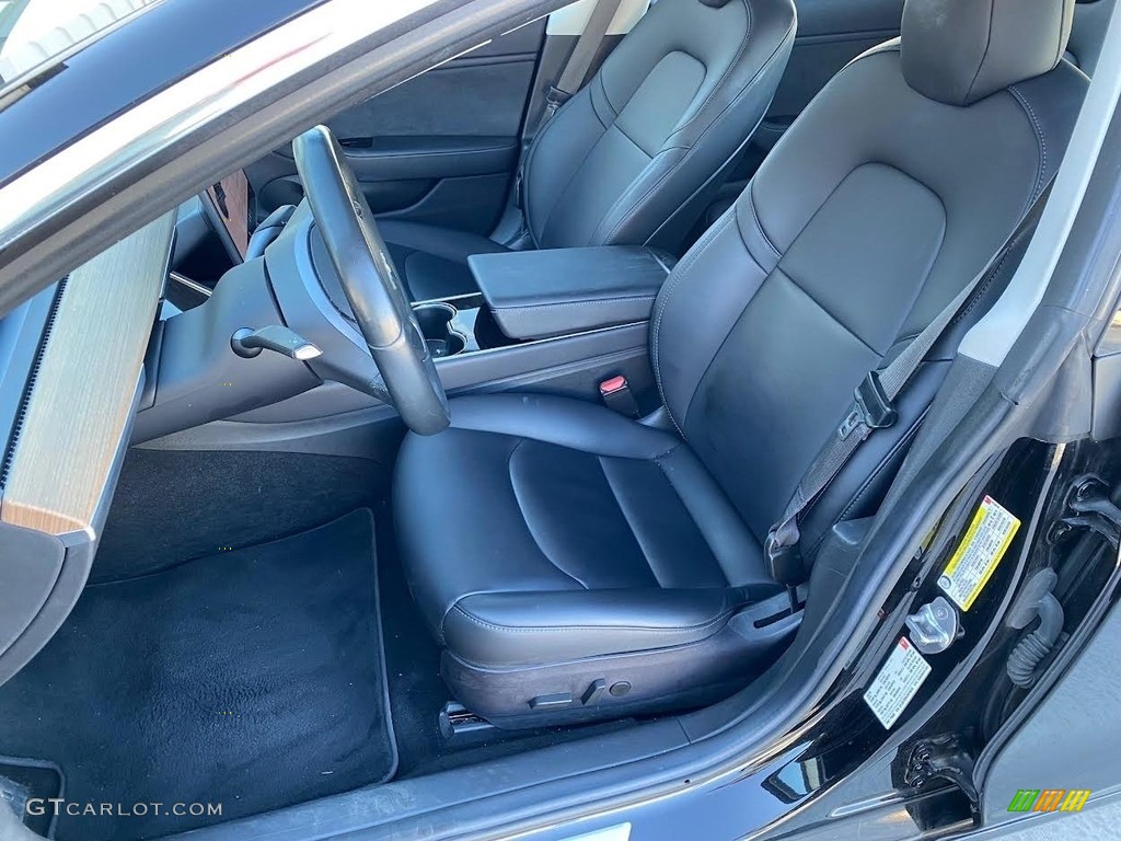 Black Interior 2018 Tesla Model 3 Long Range Photo #144948481