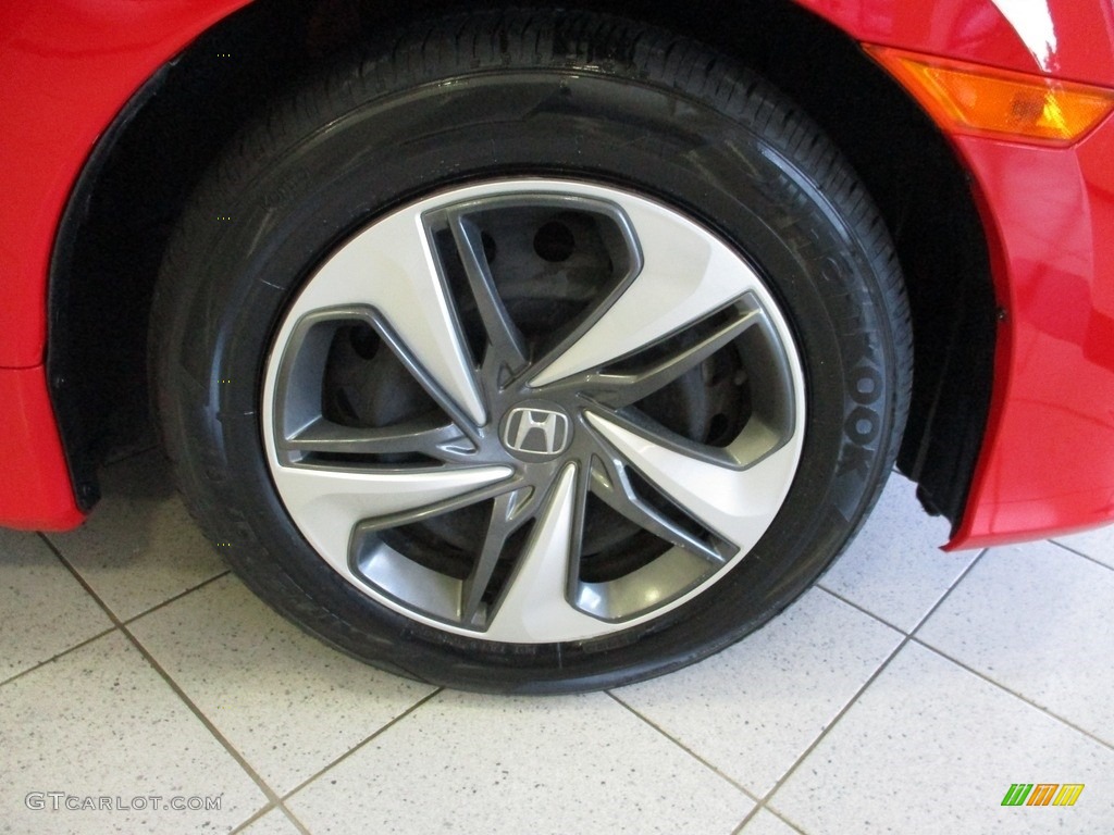 2019 Civic LX Sedan - Rallye Red / Black photo #5