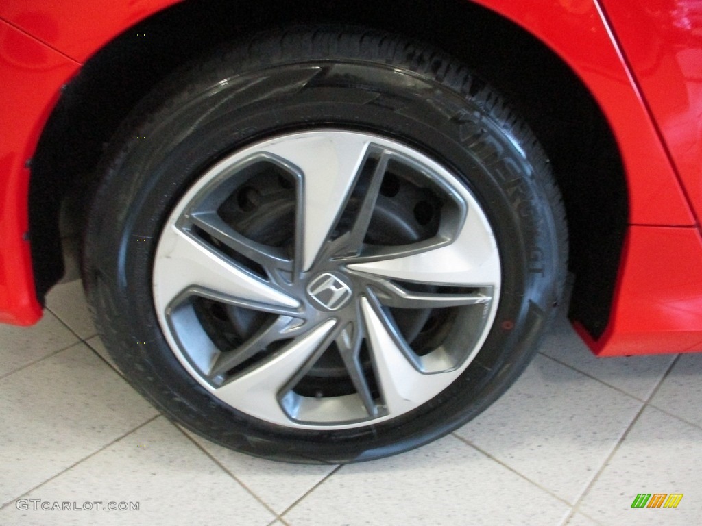 2019 Civic LX Sedan - Rallye Red / Black photo #6