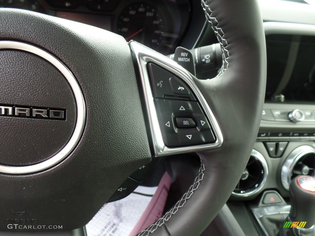 2023 Chevrolet Camaro LT1 Coupe Jet Black Steering Wheel Photo #144948754