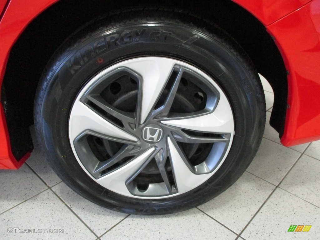 2019 Civic LX Sedan - Rallye Red / Black photo #11