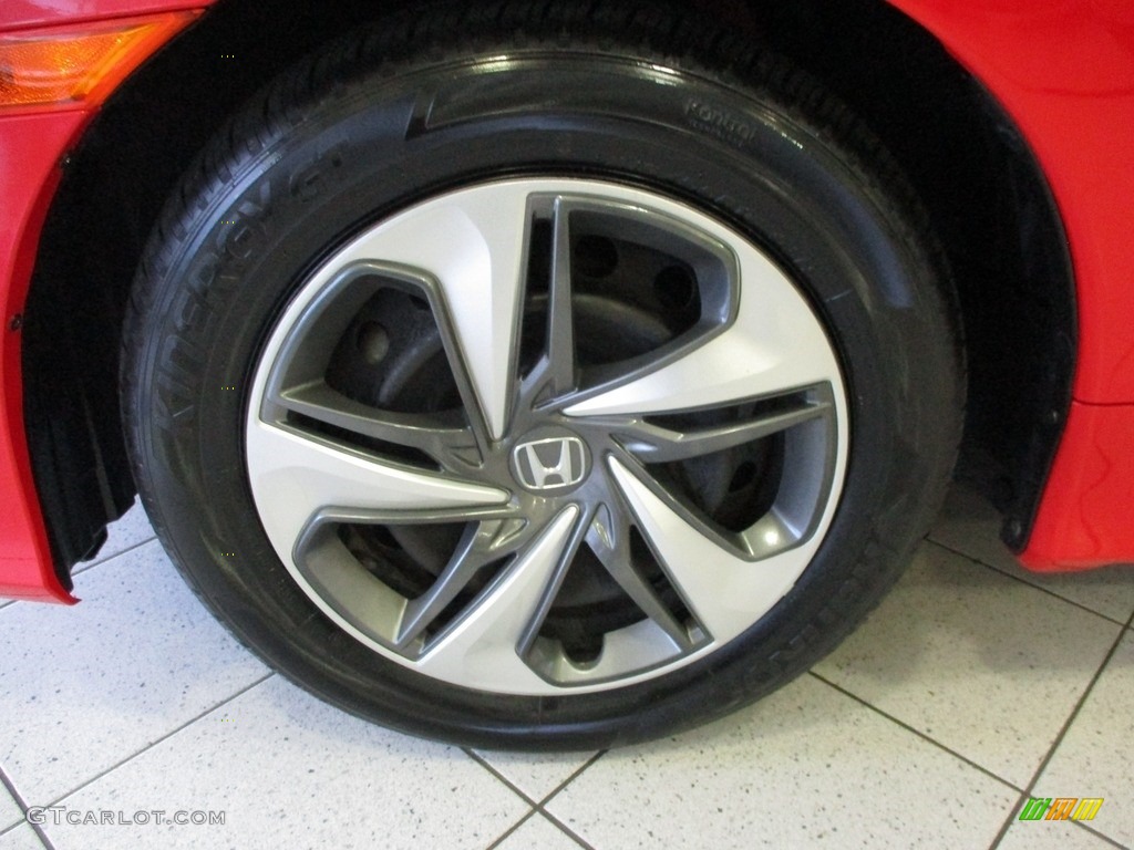 2019 Civic LX Sedan - Rallye Red / Black photo #12