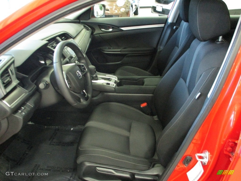 2019 Civic LX Sedan - Rallye Red / Black photo #27