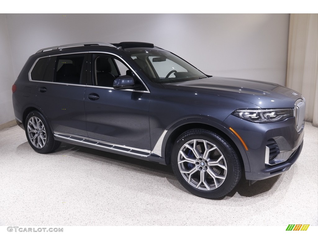 2021 X7 xDrive40i - Arctic Gray Metallic / Black photo #1