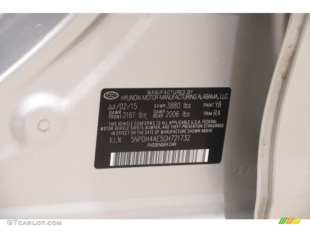 2016 Elantra SE - Silver / Gray photo #18