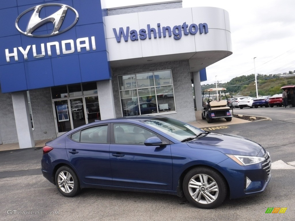 2019 Elantra SEL - Lakeside Blue / Gray photo #2