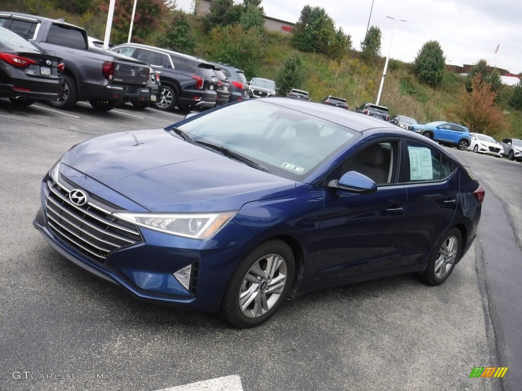 2019 Elantra SEL - Lakeside Blue / Gray photo #4