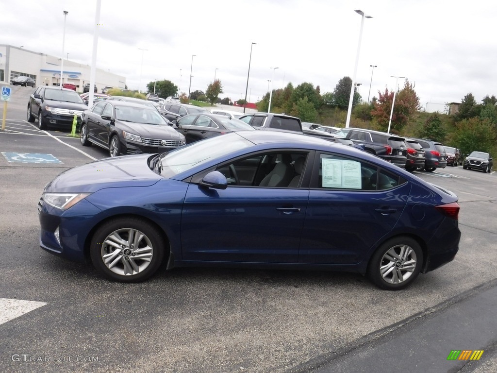 2019 Elantra SEL - Lakeside Blue / Gray photo #5