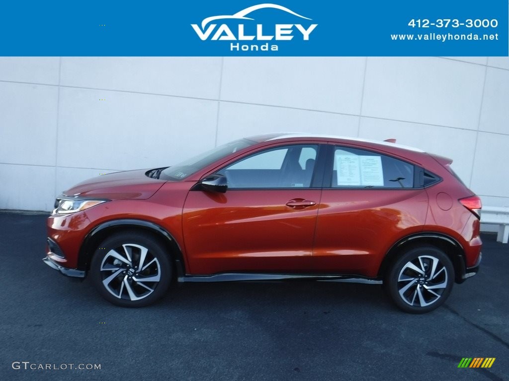 2020 HR-V Sport AWD - Orangeburst Metallic / Black photo #2