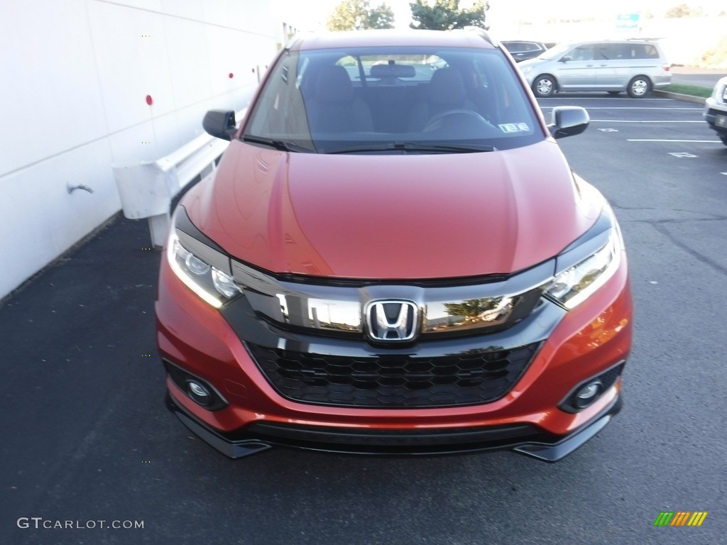2020 HR-V Sport AWD - Orangeburst Metallic / Black photo #4