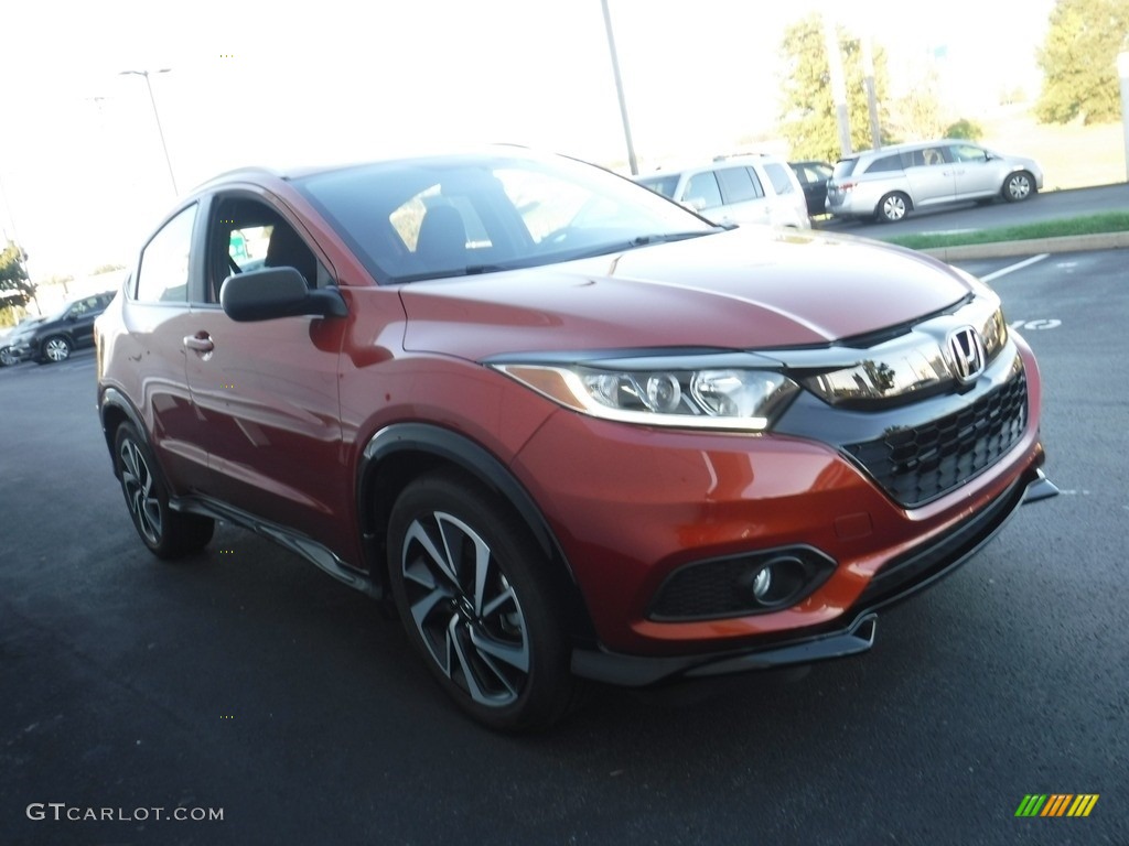 2020 HR-V Sport AWD - Orangeburst Metallic / Black photo #5