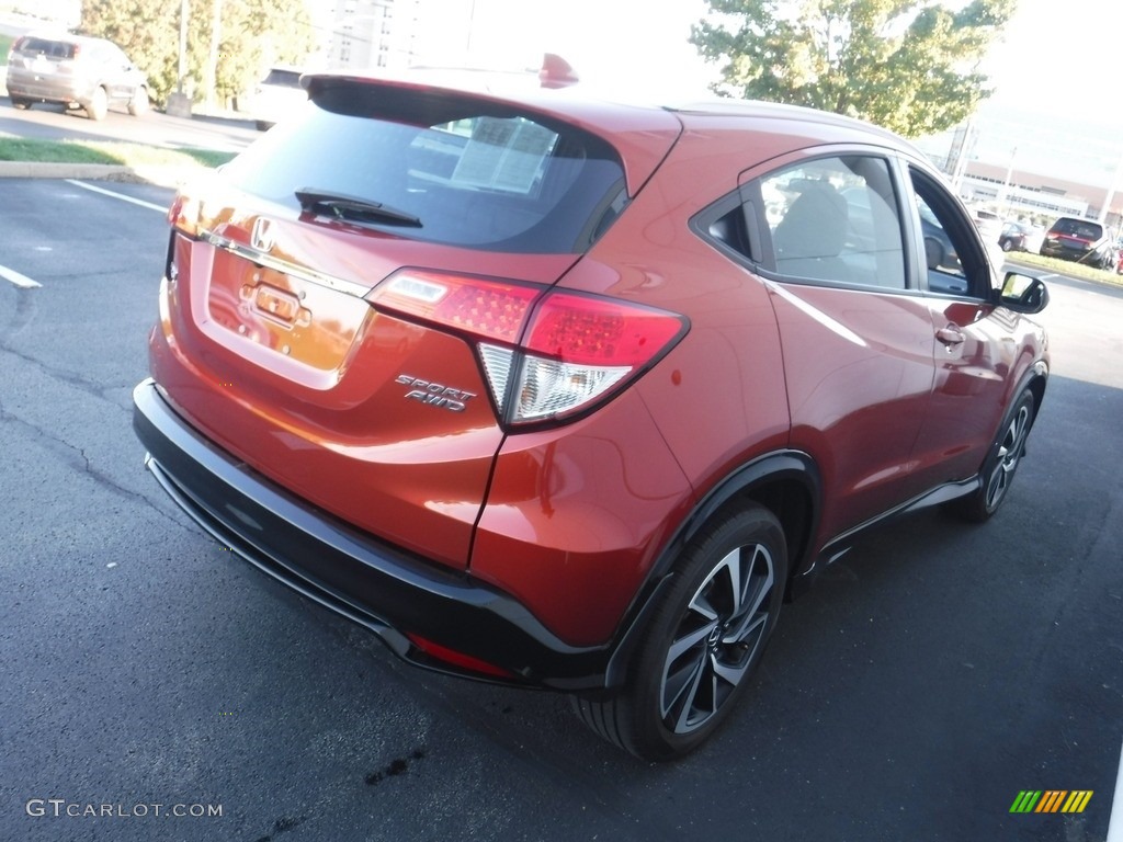 2020 HR-V Sport AWD - Orangeburst Metallic / Black photo #6