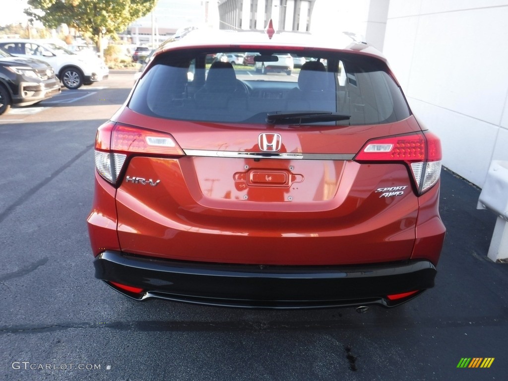 2020 HR-V Sport AWD - Orangeburst Metallic / Black photo #7