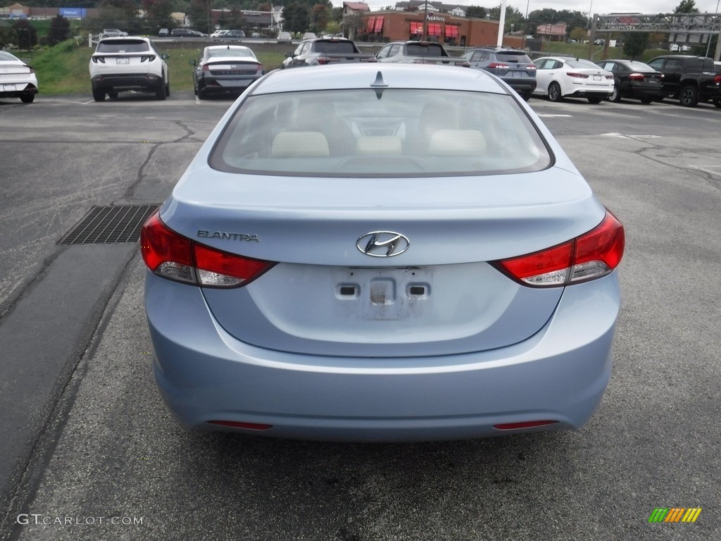 2013 Elantra GLS - Blue Sky Metallic / Beige photo #7