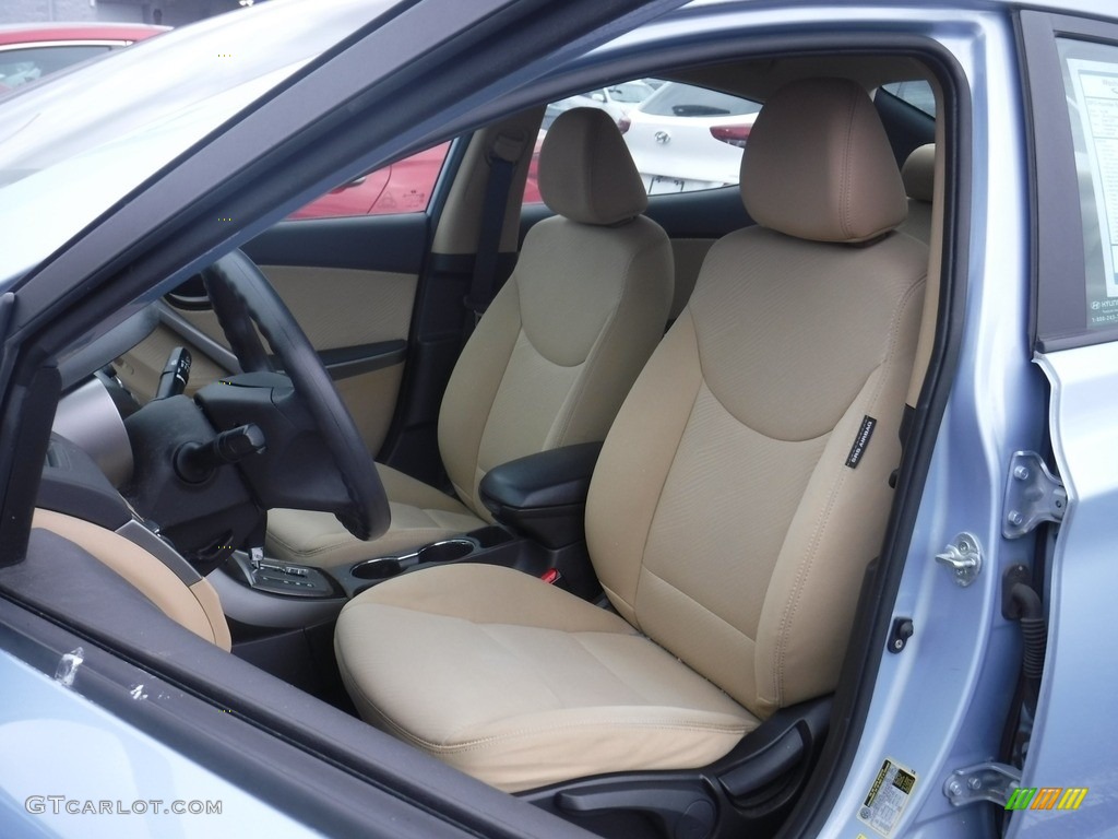 2013 Elantra GLS - Blue Sky Metallic / Beige photo #12