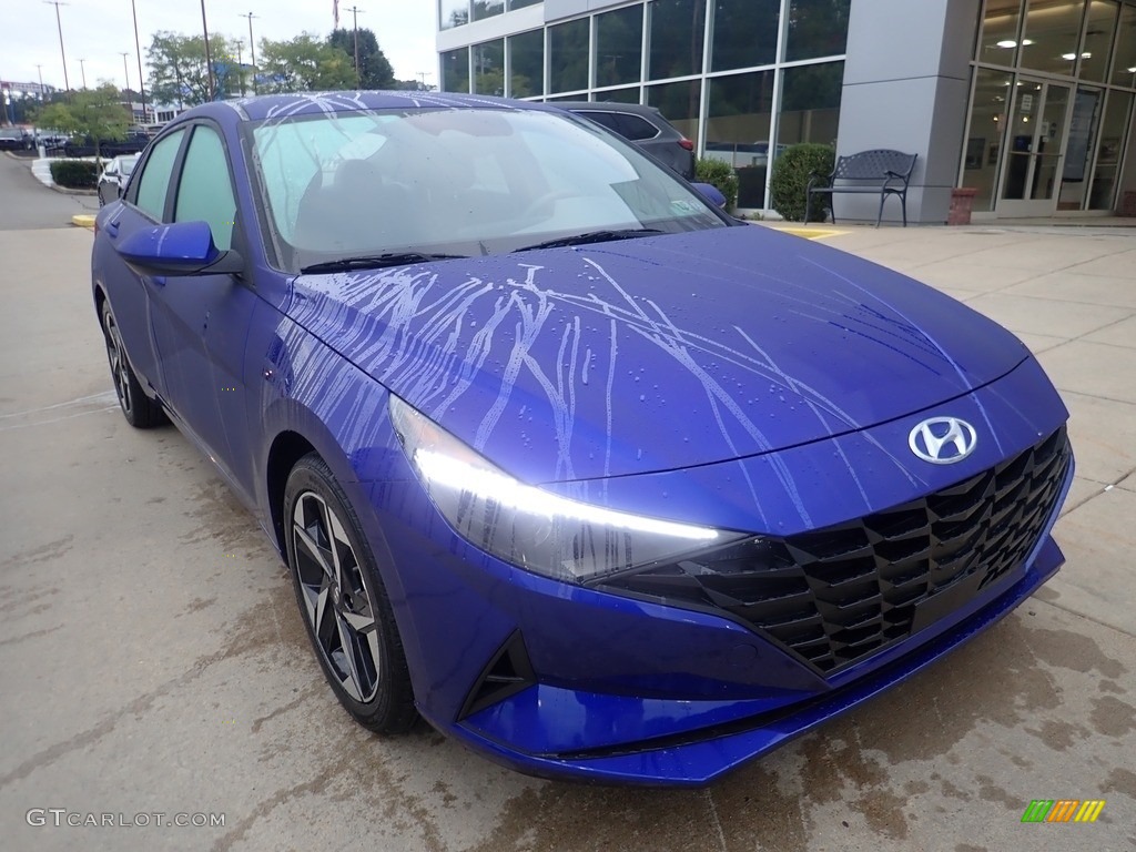 2023 Elantra SEL - Intense Blue / Medium Gray photo #9