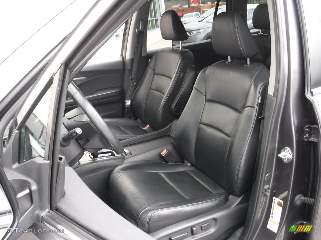 2016 Pilot EX-L - Modern Steel Metallic / Black photo #14